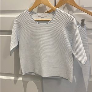 Alexander Wang Ribbed Stretch-Jersey top + skirt